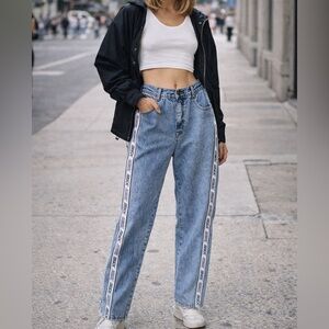 90s Vintage JORDACHE Denim Jeans with Logo Trim